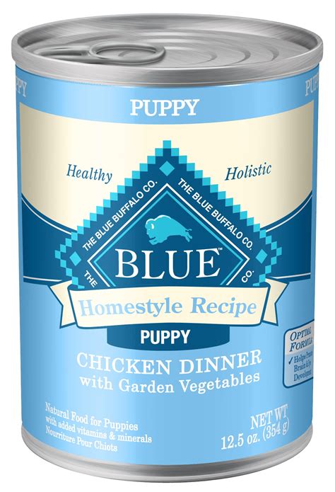 blue canned puppy food